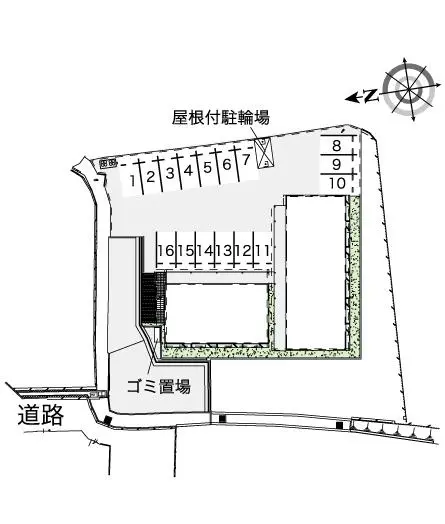 ★手数料０円★広島市安佐北区可部１丁目 月極駐車場